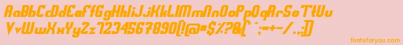 Swedfso-fontti – oranssit fontit vaaleanpunaisella taustalla