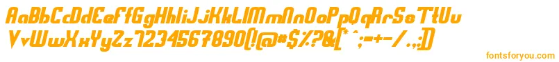 Шрифт Swedfso – оранжевые шрифты на белом фоне