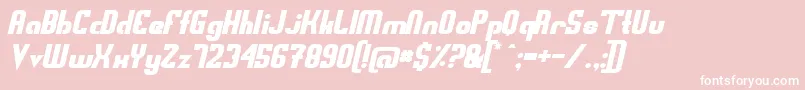 Swedfso Font – White Fonts on Pink Background