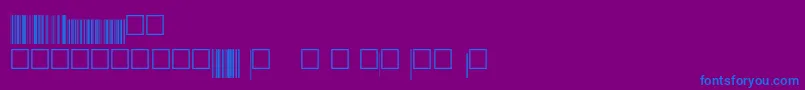 Eanp72xtt Font – Blue Fonts on Purple Background