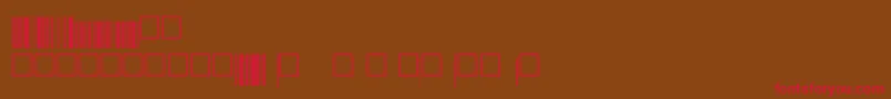 Eanp72xtt Font – Red Fonts on Brown Background