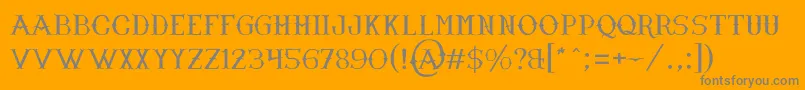 NarnfontByJuanCasco Font – Gray Fonts on Orange Background