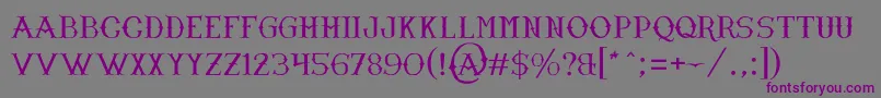 NarnfontByJuanCasco Font – Purple Fonts on Gray Background