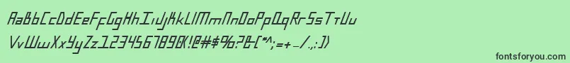 BlueJulyBoldCondensed Font – Black Fonts on Green Background
