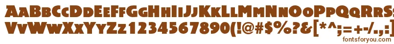 Acsiomanextc Font – Brown Fonts on White Background