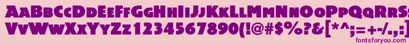 Acsiomanextc Font – Purple Fonts on Pink Background