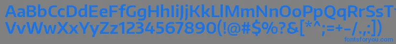 EncodesansSemibold Font – Blue Fonts on Gray Background