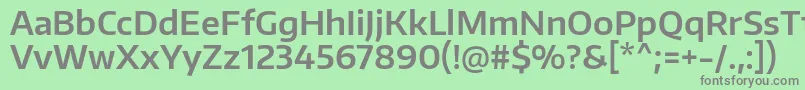 フォントEncodesansSemibold – 緑の背景に灰色の文字