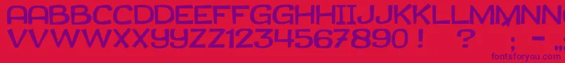 JmhCanasta Font – Purple Fonts on Red Background