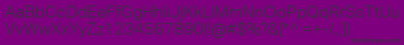 AktivgroteskcorpLight Font – Black Fonts on Purple Background