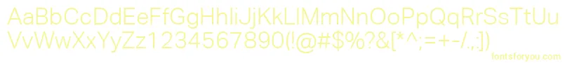 AktivgroteskcorpLight Font – Yellow Fonts