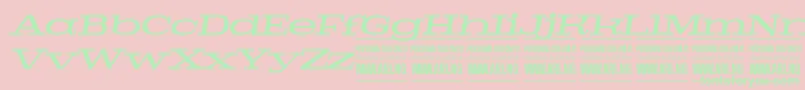 fuente PigeonmediumitalPersonal – Fuentes Verdes Sobre Fondo Rosa
