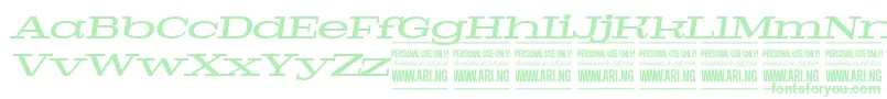 Шрифт PigeonmediumitalPersonal – зелёные шрифты на белом фоне
