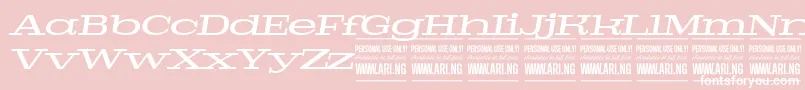 PigeonmediumitalPersonal Font – White Fonts on Pink Background