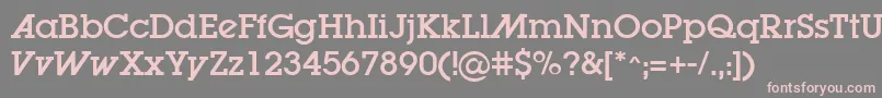 More about Lugaad Font Lugaad Font – Pink Fonts on Gray Background