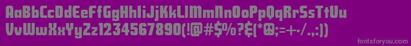 NationalDebt Font – Gray Fonts on Purple Background