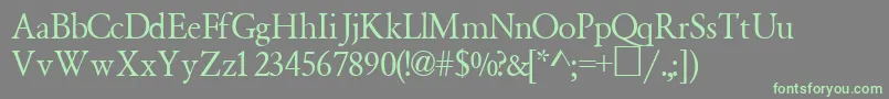 More about GaramondsemiexpandedsskBoldItalic Font GaramondsemiexpandedsskBoldItalic Font – Green Fonts on Gray Background