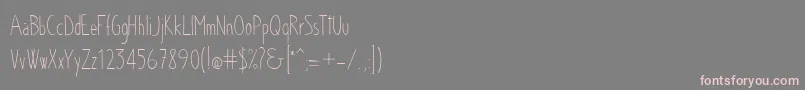 Chloe Font – Pink Fonts on Gray Background