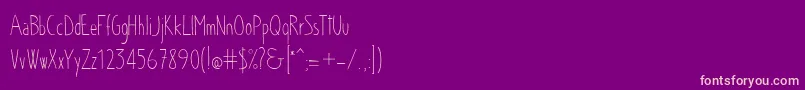 fuente Chloe – Fuentes Rosadas Sobre Fondo Morado