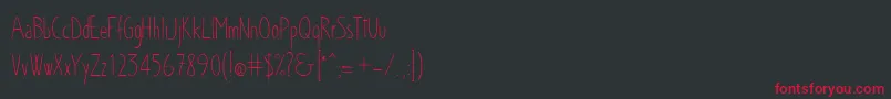 Chloe Font – Red Fonts on Black Background