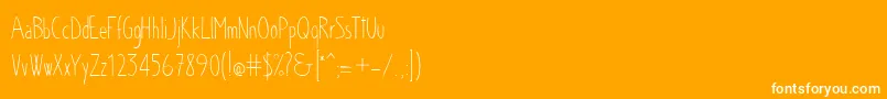 Chloe Font – White Fonts on Orange Background