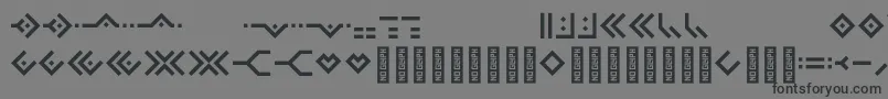 Omnicsans-Schriftart – Schwarze Schriften auf grauem Hintergrund