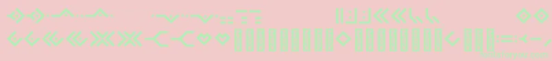 Omnicsans Font – Green Fonts on Pink Background