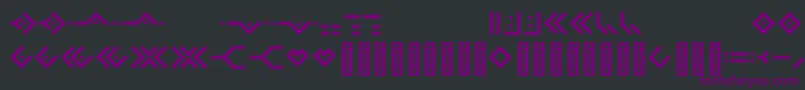 Omnicsans Font – Purple Fonts on Black Background