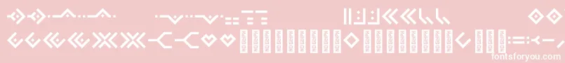 Omnicsans Font – White Fonts on Pink Background