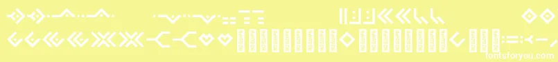 Omnicsans Font – White Fonts on Yellow Background