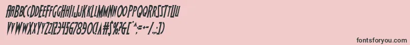 Wolfsbane2condital Font – Black Fonts on Pink Background