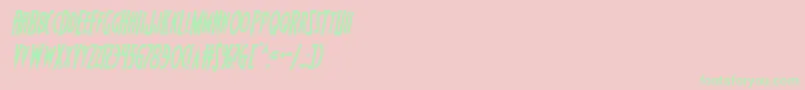 Wolfsbane2condital Font – Green Fonts on Pink Background