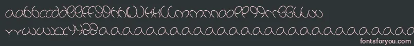 Natalie Font – Pink Fonts on Black Background