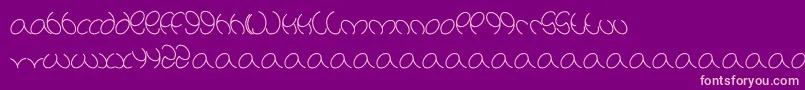 Natalie Font – Pink Fonts on Purple Background