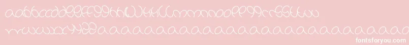 Więcej informacji o czcionce Natalie Czcionka Natalie – białe czcionki na różowym tle