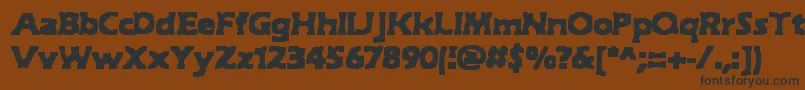 Шрифт HydeBrk – чёрные шрифты на коричневом фоне
