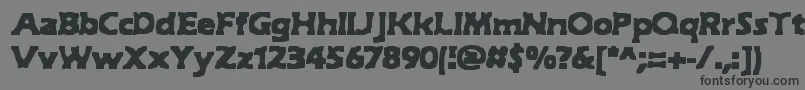 HydeBrk Font – Black Fonts on Gray Background