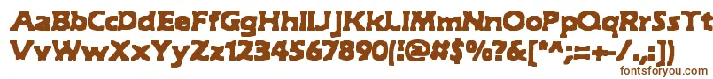 HydeBrk Font – Brown Fonts on White Background