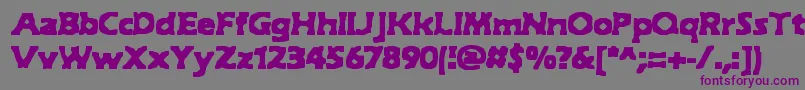 HydeBrk Font – Purple Fonts on Gray Background