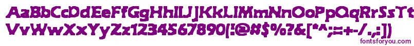 HydeBrk Font – Purple Fonts on White Background