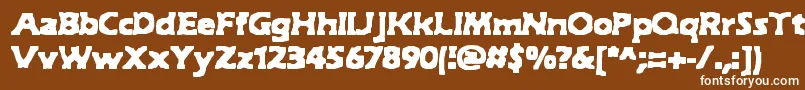 HydeBrk Font – White Fonts on Brown Background