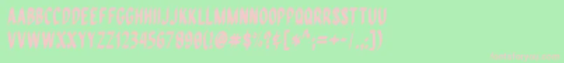 Шрифт QuiapoFree – розовые шрифты на зелёном фоне