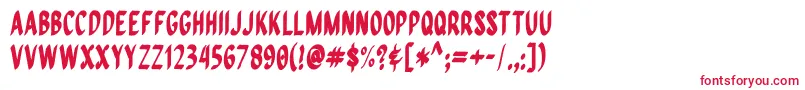 QuiapoFree Font – Red Fonts on White Background