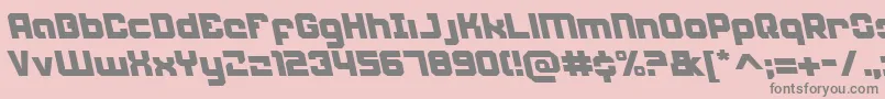 WeaponeerLeftalic Font – Gray Fonts on Pink Background