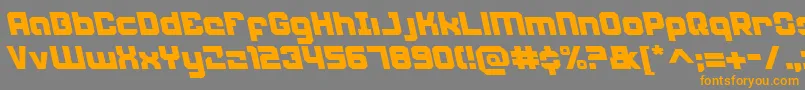 WeaponeerLeftalic Font – Orange Fonts on Gray Background