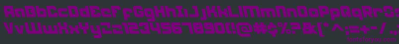 WeaponeerLeftalic Font – Purple Fonts on Black Background