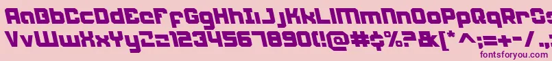 WeaponeerLeftalic Font – Purple Fonts on Pink Background