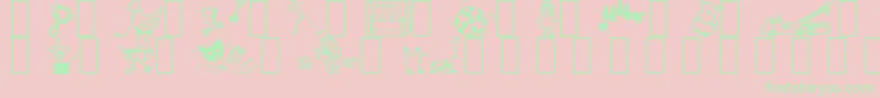 Toys4u Font – Green Fonts on Pink Background