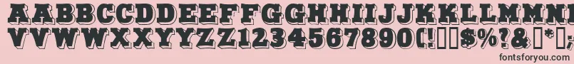 DuoDunkel Font – Black Fonts on Pink Background