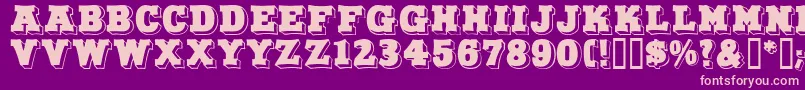 DuoDunkel Font – Pink Fonts on Purple Background